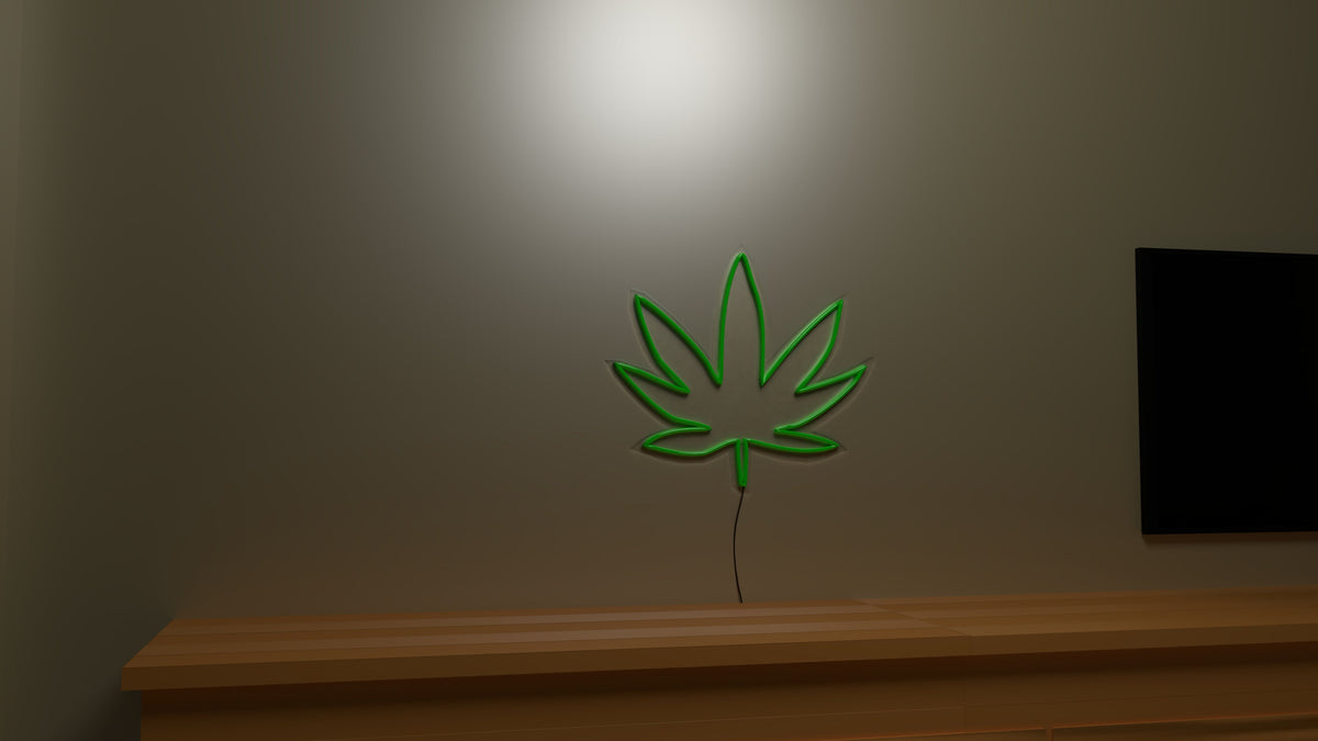 Marijuana Leaf Neon Sign