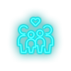 ice_blue parent family person human children heart like child parents kid baby led neon factory