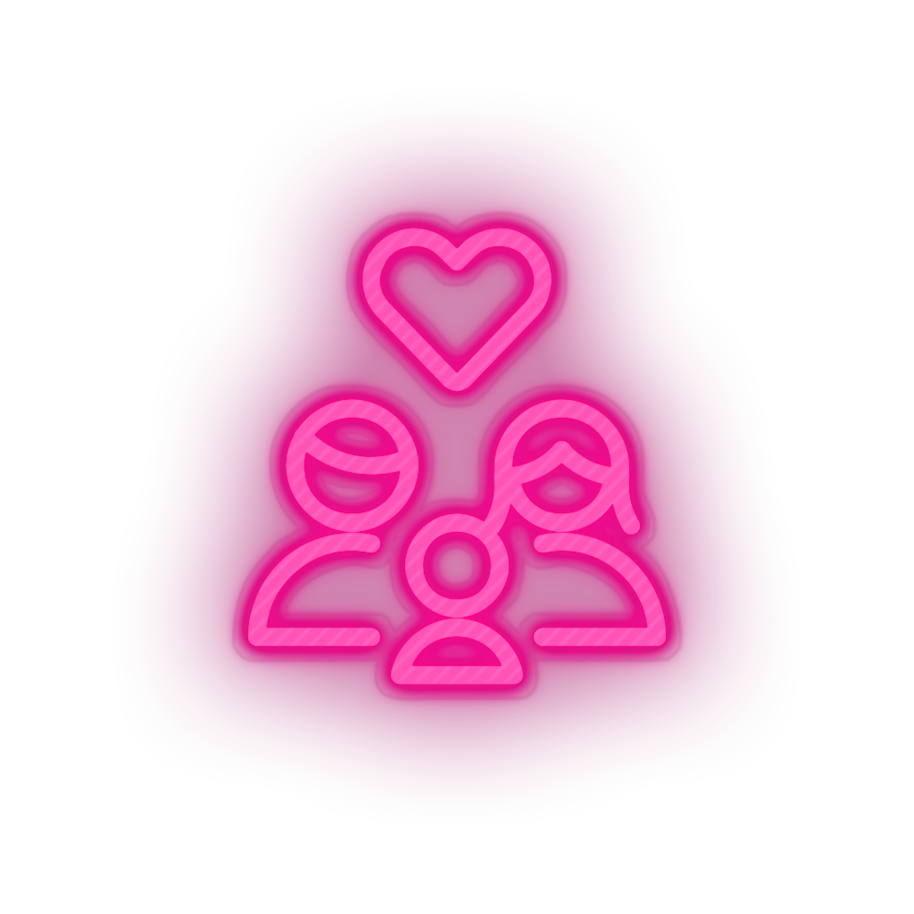 pink parent family person human children heart parents child kid baby led neon factory