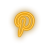 Load image into Gallery viewer, warm_white pinterest social network brand logo led neon factory