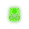 Load image into Gallery viewer, green rabbit led animal bunny cartoon fauna herbivore rabbit zoo neon factory