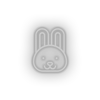 Load image into Gallery viewer, white rabbit led animal bunny cartoon fauna herbivore rabbit zoo neon factory