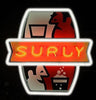 Surly beer neon sign