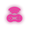 pink video game controller wifi led neon factory