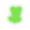 video game flower enemy Neon led factory