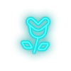 Load image into Gallery viewer, ice_blue video game flower enemy led neon factory