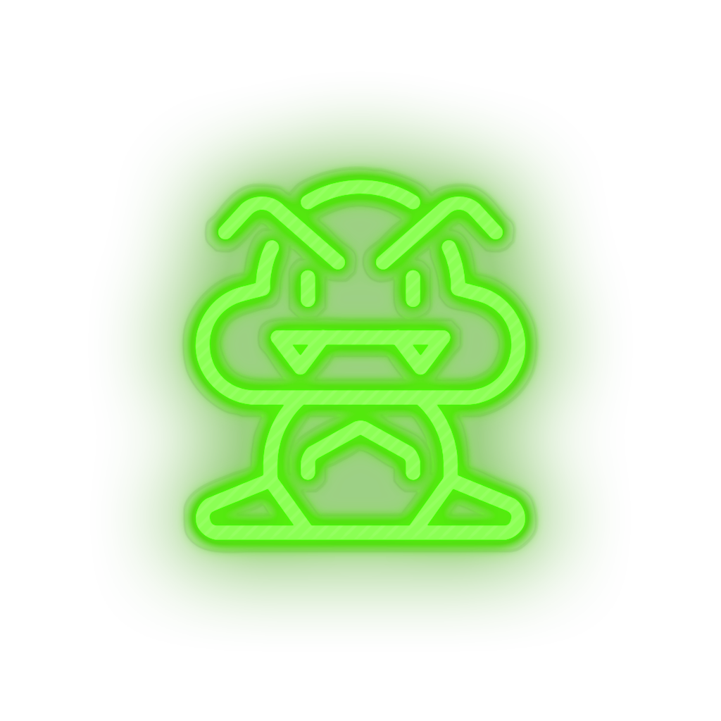green video game goomba led neon factory
