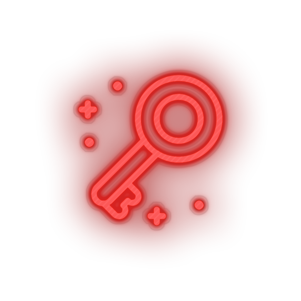 Key Neon Key Neon Sign - Video Games Led Neon Decor