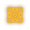 Load image into Gallery viewer, warm_white video game logo companion cube led neon factory