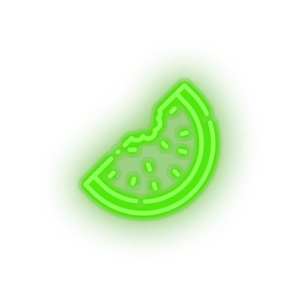 green water_melon led beach fruit fruit slice holiday summer vacation watermelon neon factory
