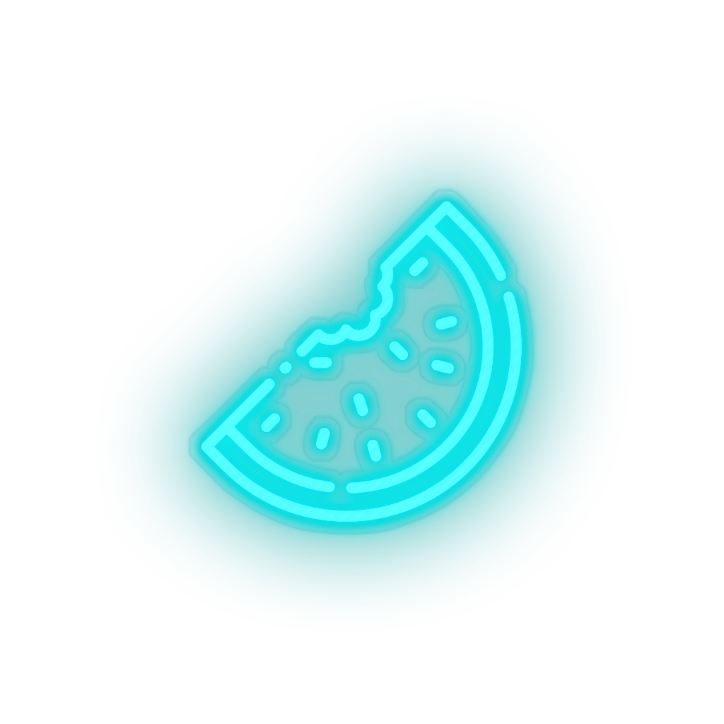 ice_blue water_melon led beach fruit fruit slice holiday summer vacation watermelon neon factory